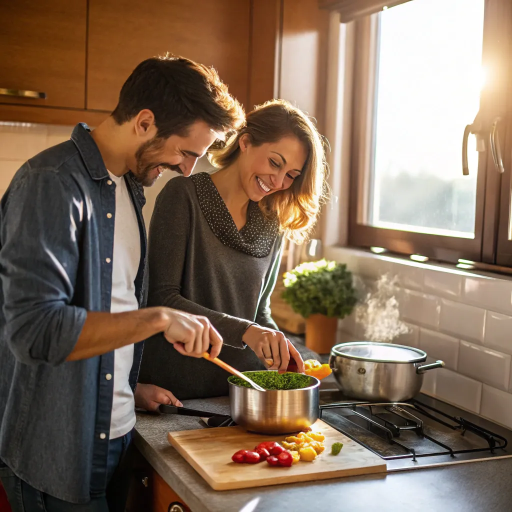 Couples Cooking